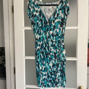 Multi color wrap dress